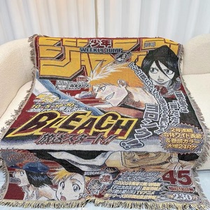 Custom Multi-functional Sofa Jacquard Office Nap Japan 160*130cm Woven Camping Anime Cotton Thread <strong>Picnic</strong> Tapestry <strong>Blanket</strong> - Product Image 4