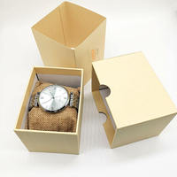 Meilleur prix Boîtes en papier kraft pour emballage Boîte cadeau de montre-bracelet de luxe pour hommes Boîte d'emballage en papier rigide pour montre