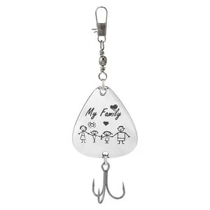 Ensemble de 5 leurres de pêche en métal, cuillère de pêche 95 mm 12 g, kit d'appâts de pêche pour la truite, cadeau de la fête des pères, leurres de pêche, pêcheur - Product Image 6