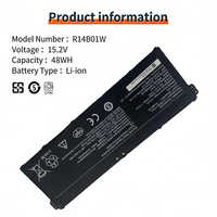 Baterai Laptop Grosir R14B01W untuk Xiaomi REDMIBOOK 14/XMA1901-DJ/XMA1901-BB/XMA1901-AG/XMA1901-DA 15.2V 48WH Baterai Notebook