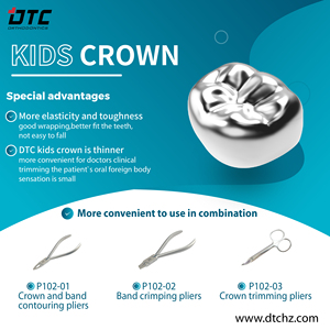 Couronnes dentaires temporaires en acier inoxydable pour enfants, couronnes molaires primaires pour enfants - Product Image 6