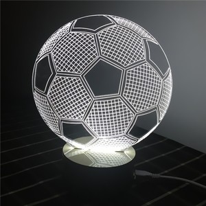 Acc nhà máy bán buôn tùy chỉnh rõ ràng acrylic bóng rổ hiển thị hộp bóng đá hộp với LED thắp sáng - Product Image 6