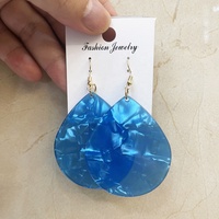 Nuevos Pendientes de Lágrima de Moda, Joyería de Plástico Acrílico, Pendientes Ligeros, Venta al por Mayor de Fábrica
