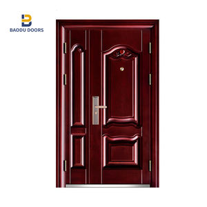 インド向けのメインドアグリルデザイン、防音ドア、スチール製セキュリティドア - Product Image 5