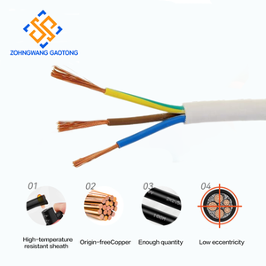 Câble PVC haute température H03V2V2-F 300/300V 90° ° C pour les petits appareils électroménagers, aspirateur, chauffage, IEC 60332-1 RoHS - Product Image 3