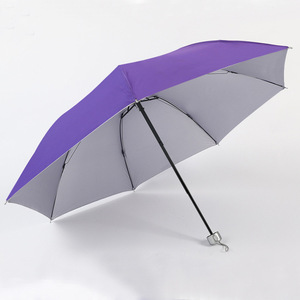 Parapluie Pliant de Luxe pour Homme et Femme, 7 Os, Couleurs Unies, Ensoleillé, Forte, Pluvieux, Grande Ombre, Coupe-Vent - Product Image 3