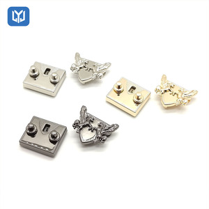 Fermoirs de sac en gros, fermoirs rectangulaires en métal pour sac à main, fermoirs à languette Pégase, loquet pour pochette, matériel de maroquinerie pour réparation - Product Image 2