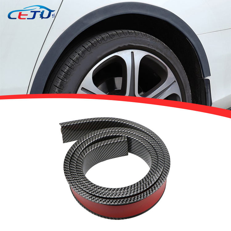 Universal Fender Flares Car Wheel Arches Wing Expander Arch Eyebrow  Mudguard Lip Body Rubber Protector Cover Mud Flaps Trim Kit