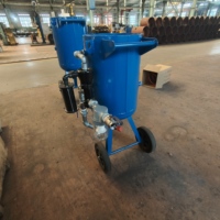 Pot et machine de sablage portables entièrement automatiques contrôlés par PLC avec télécommande du moteur et longue durée de vie