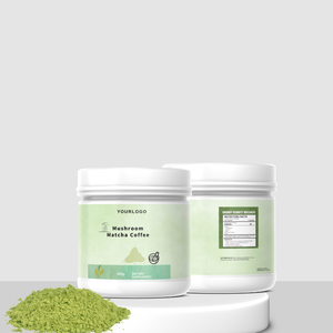 ผงมัทฉะแท้ กาแฟเห็ด ผลิตภัณฑ์เพื่อสุขภาพสำหรับผู้ใหญ่ ให้พลังงาน รับผลิตแบบ OEM/ODM ขายส่ง แบรนด์ส่วนตัว - Product Image 1
