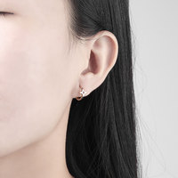 Élégantes boucles d'oreilles créoles étoile en argent sterling S925 plaqué platine or 18 carats, bijoux cadeau pour femme