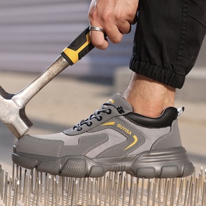 GUYISA Solid EVA <span class=keywords><strong>scarpe</strong></span> <span class=keywords><strong>antinfortunistiche</strong></span> da lavoro Sole nuova serie Grey ultraleggera Standard europea punta in acciaio microfibra superiore invernale adatto - Product Image 4