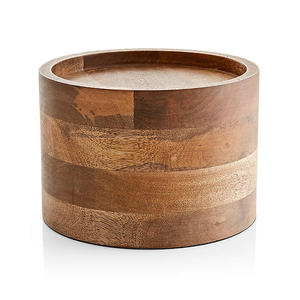 Support de Table en bois pour distributeur de boissons, cylindre naturel personnalisé, rehausseur, pour cuisine, 1 pièce - Product Image 1