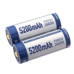 Keeppower P2652U 마이크로 USB 26650 <span class=keywords><strong>3.6V</strong></span> <span class=keywords><strong>5200mAh</strong></span> 충전식 리튬 배터리 - Product Image 3