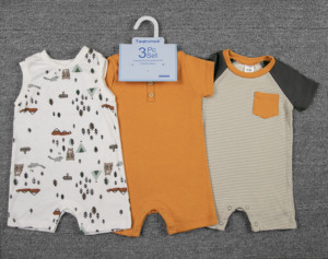 Recém-nascido Infantil Onesie Bodysuit Bonito Macacão de Malha para Meninos e Meninas 3 Peça Do Bebê romper set 3-18 Meses - Product Image 3