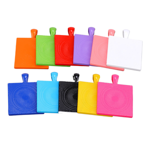 Pendentif photo en alliage carré de 25 mm, coloré par cuisson, pour la création de bijoux DIY, idéal pour les enfants - Product Image 2