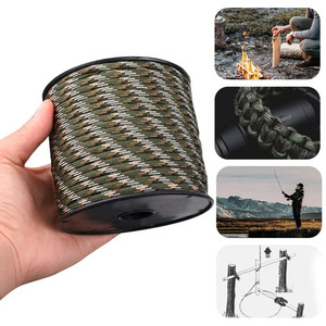 Fiery Fox 9-Core Paracord 4Mm 50M Reel High Strength <b>Fishing</b> <b>Rope</b> For Outdoor Camping Survival Tarpaulin Windproofing - Product Image 5