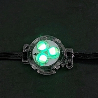 Lampes à points LED RGBW 12V/24V 3 LED 30mm UCS2904, éclairage de piste permanent, extérieur, étanche IP68, lumières de Noël pour usage domestique