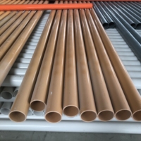 Conduit électrique en PVC gris rigide de 4 m/6 m de longueur pour la protection des câbles de construction