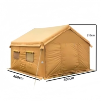 Tente gonflable double couche pour randonneurs en montagne, style Moyen-Orient, tente pneumatique, maison, Dubaï, désert, extérieur, imperméable, portable