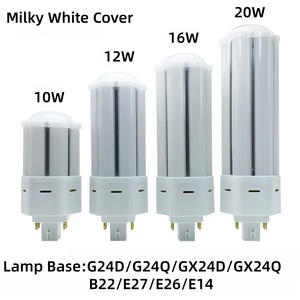 Dimmable dẫn ngang chèn ngô đèn bóng đèn ánh sáng 2 4 pin SMD2835 g24d g24q gx24d <span class=keywords><strong>gx24q</strong></span> E27 E26 E14 B22 G24 - Product Image 3