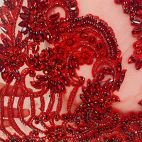 Collier africain en strass multicolores pour mariage, patchs et appliques à coudre pour fête, bricolage ou vêtements