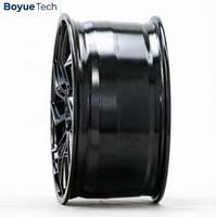 Jante en alliage d'aluminium forgé monobloc Boyue Gloss Black Beadlock à rayons fendus 16-24 pouces PCD 5108/5112/5114.3/5115/5120/5130 SUV