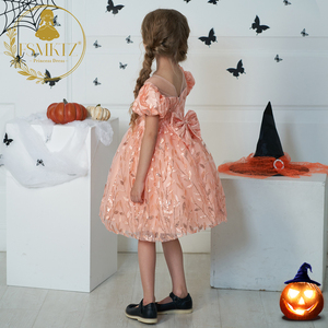 FSMKTZ Dernières robes pour sœurs, costumes de jumelles, robe de fête d'Halloween, paillettes, jolies robes de fête pour enfants, vente en gros de robes pour bébés filles - Product Image 5