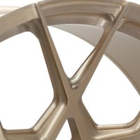 Jantes monobloc forgées en bronze brossé à mailles géométriques de 20 pouces pour Bentley Rolls-Royce, berlines ultra-luxe