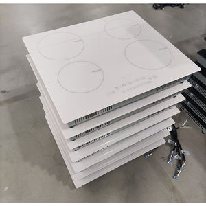 Table de cuisson à <span class=keywords><strong>induction</strong></span> <span class=keywords><strong>blanche</strong></span> à 4 brûleurs 9 niveaux de puissance Verrouillage enfant Cuisinière électrique portable Prise intégrée Application au gaz 110V-220V - Product Image 4