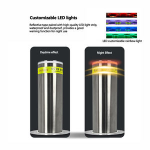 Bolardo hidráulico semiautomático de personalización, bolardo antiembestida retráctil, <span class=keywords><strong>canales</strong></span> aplicables, parques, calles peatonales - Product Image 5