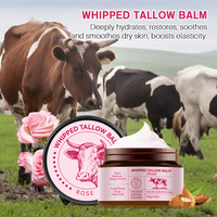 Baume hydratant anti-rides 120g à l'acide hyaluronique, au miel de rose et au suif fouetté de bœuf, pour le soin de la peau sèche du visage, marque privée