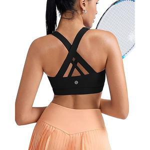 Sujetador deportivo FH Running Naked Skin sin aros para mujer, nuevo sujetador de yoga con espalda hueca, ideal para fitness y belleza. - Product Image 4