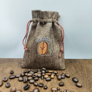 Sacs à cigarettes en jute faits à la main avec macramé et initiales, fermeture à cordon, impression sérigraphiée, fabriqués dans le Henan - Product Image 5