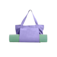 LADYGLOW Sacs de sport pour tapis de yoga Pilates en toile avec logo personnalisé Sac de yoga portable Gym Fitness Tote