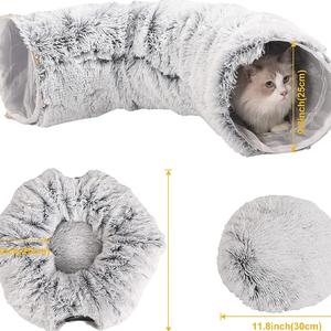 Wholesale Donut Plush Foldable Collapsible <b>Cat</b> <b>Tunnel</b> - Product Image 3