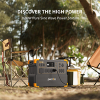 Générateur solaire portable PECRON E3600LFP 3600W LiFePO4 avec panneau solaire pour le camping en plein air, l'alimentation de secours pour camping-car, stock US/EU