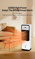 Petit ventilateur personnel avec réservoir d'eau et bac à glace, faible bruit, économie d'énergie, design compact pour la maison, le bureau, le camping et les voyages
