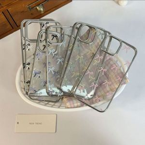 เคสโทรศัพท์ลายโบว์แฟชั่นสำหรับ iPhone 16 14 13 12 11 15 Pro Max SE2 XR X XS Max 16 7 8 Plus 16E ป้องกันการกระแทก - Product Image 4