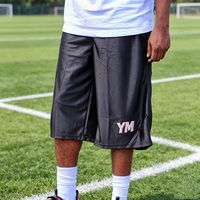 Shorts longs personnalisés pour hommes, patchwork, basketball, gym, sport, jersey, football, streetwear, polyester, baggy, running