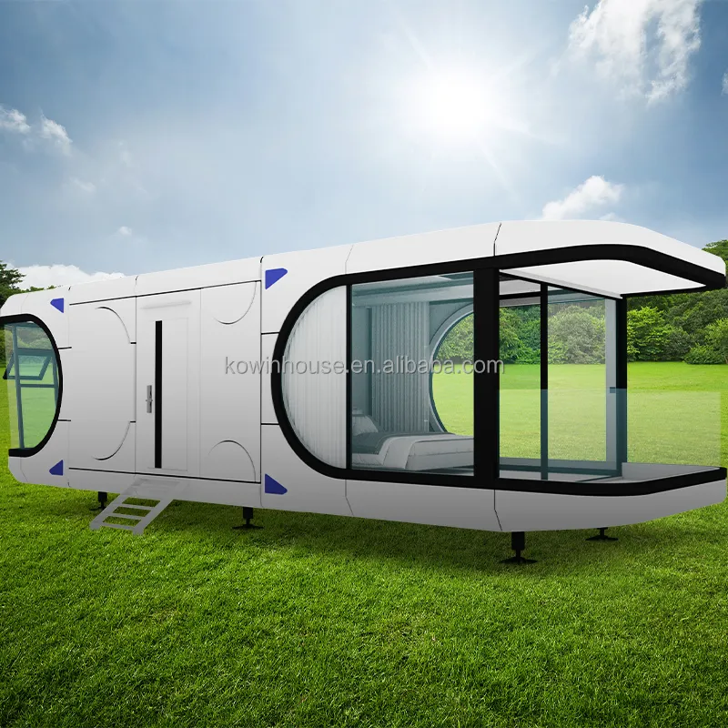 China Living Mobile Container Hotel Vorgefertigtes futuristisches Kapsel container haus Fertighaus