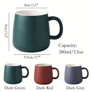 แก้วกาแฟเซรามิกเคลือบดินเผาขนาด 350 มล. 13 ออนซ์ แบบกำหนดเอง พร้อมโลโก้ - Product Image 2