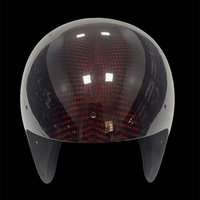 Casque modulaire en fibre de carbone Johhar avec motif imprimé, couleur et logo personnalisables pour les sports de plein air - Unisexe