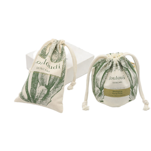 Pochette à cordon en coton et lin de haute qualité pour cosmétiques et soins de la peau, sac à maquillage anti-poussière en coton avec logo personnalisé imprimé, idéal pour les cadeaux - Product Image 1