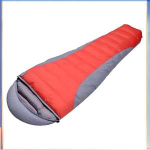 Sac de couchage extra-long, modèle de camping individuel confortable, tissu en nylon, adapté au camping. - Product Image 4
