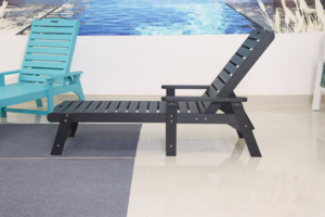 كرسي استلقاء عصري للحدائق الخارجية مصنوع من البولي إيثيلين عالي الكثافة بسعر المصنع من فوشان، كراسي استرخاء متينة للشاطئ وحمام السباحة - Product Image 3