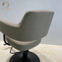 Fauteuil de Barbier Hydraulique Réglable en Cuir PU Blanc, Rotation à 360 Degrés, Inclinable, Mobilier de Salon – Vente en Gros