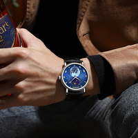 Kimsoun K-2024A 3atm Imperméable À L'eau Lumineux D'affaires Montres Hommes Montre-Bracelet Accessoires