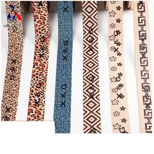 Ethnische Stickerei Strick gürtel Riemen Streifen hoch elastischen Druck Spitze Gummiband Kleidung Textil zubehör Großhandel