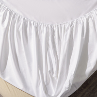 Parure de lit de luxe en coton tissé, style uni, pour hôtel et maison, comprenant housse de couette, taies d'oreiller et drap plat